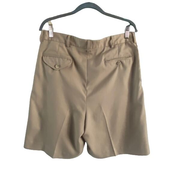 Polo Golf Mens‎ 34 Pleated Golf Fairway Shorts Khaki Dress Casual Chino Shorts - Picture 2 of 9